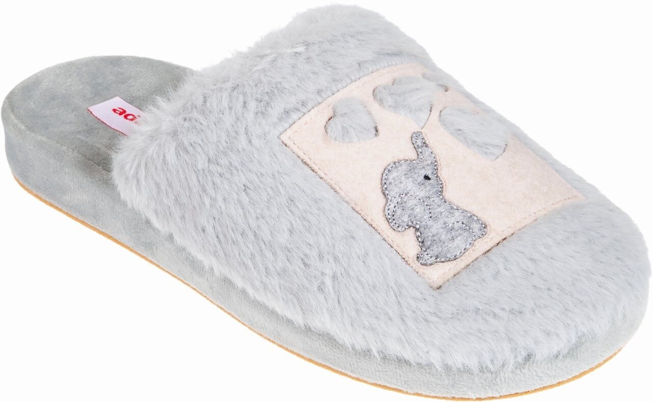 Γυναικείες χειμερινές παντόφλες adams shoes 895-26516 Grey