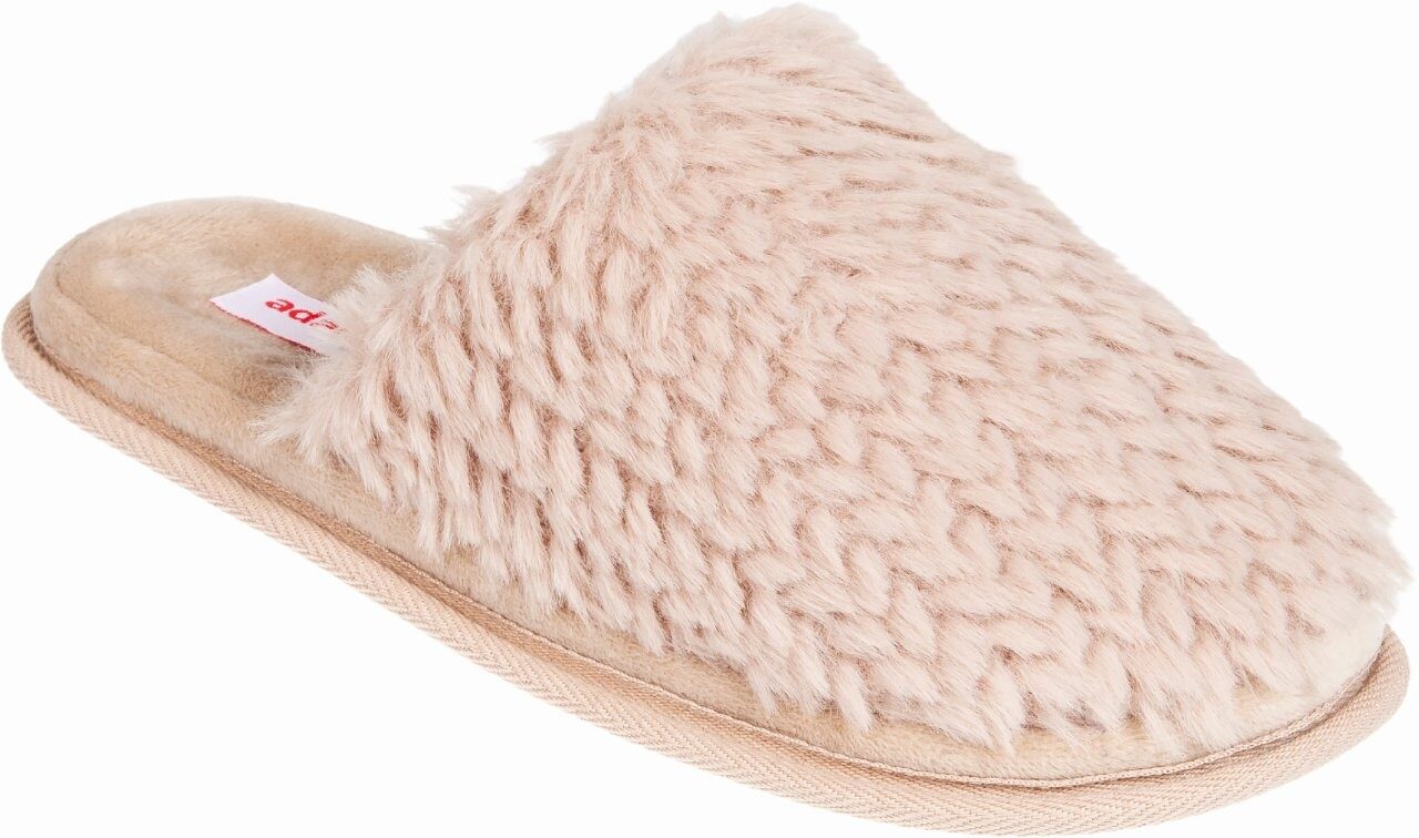 Γυναικείες χειμερινές παντόφλες adams shoes 896-26523 Beige