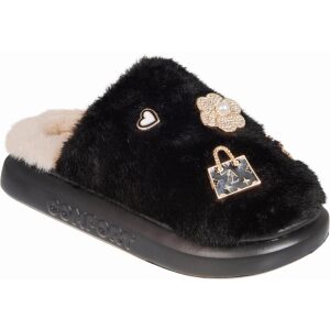 Γυναικείες χειμερινές παντόφλες adams shoes 896-26501 Black