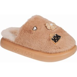 Γυναικείες χειμερινές παντόφλες adams shoes 896-26501 Beige