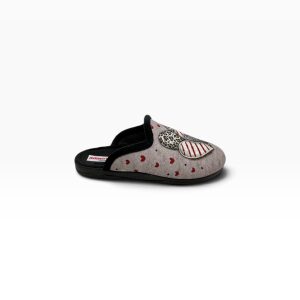Γυναικείες χειμερινές παντόφλες adams shoes 624-26547 Black - Image 3