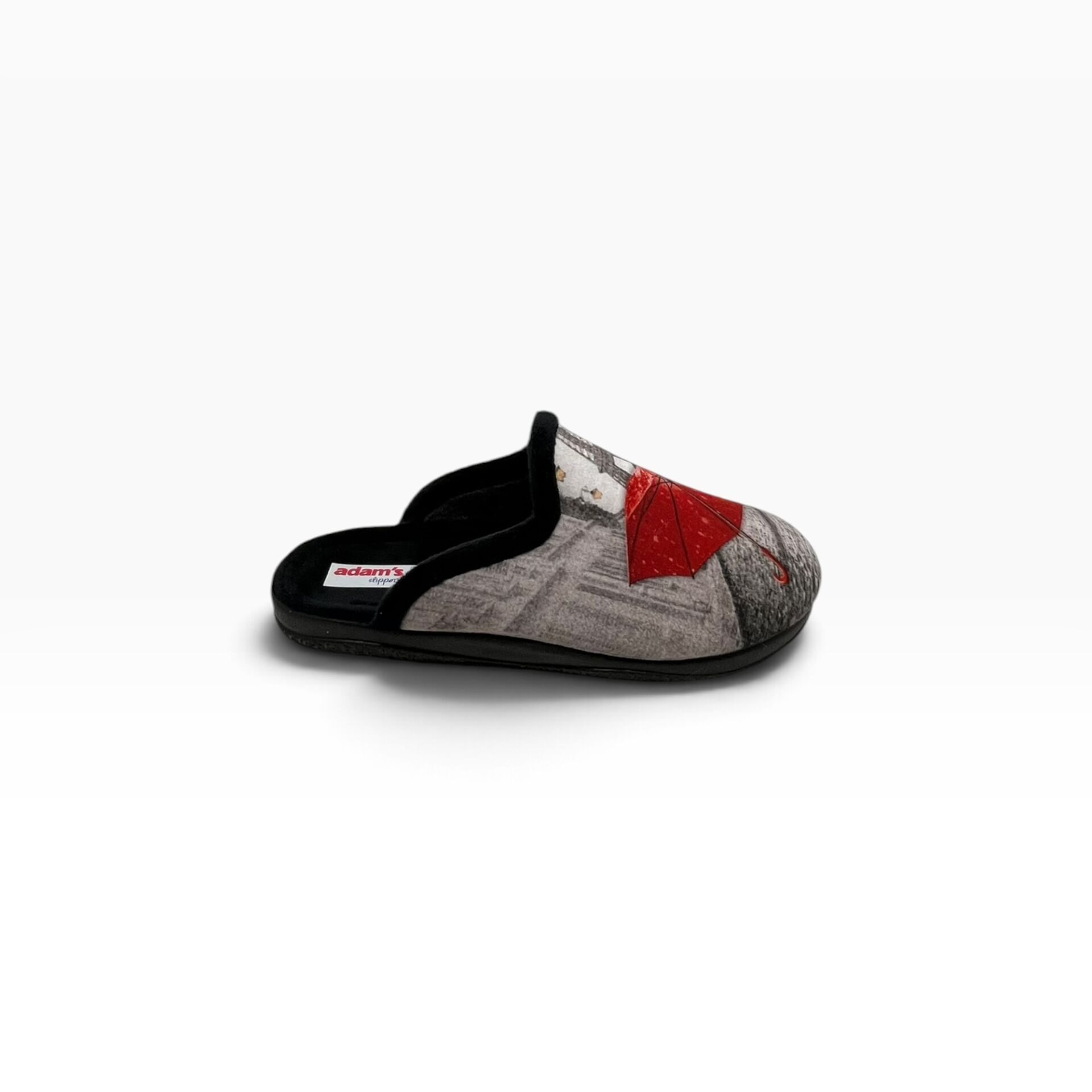 Γυναικείες χειμερινές παντόφλες adams shoes 624-26536 Black - Image 3