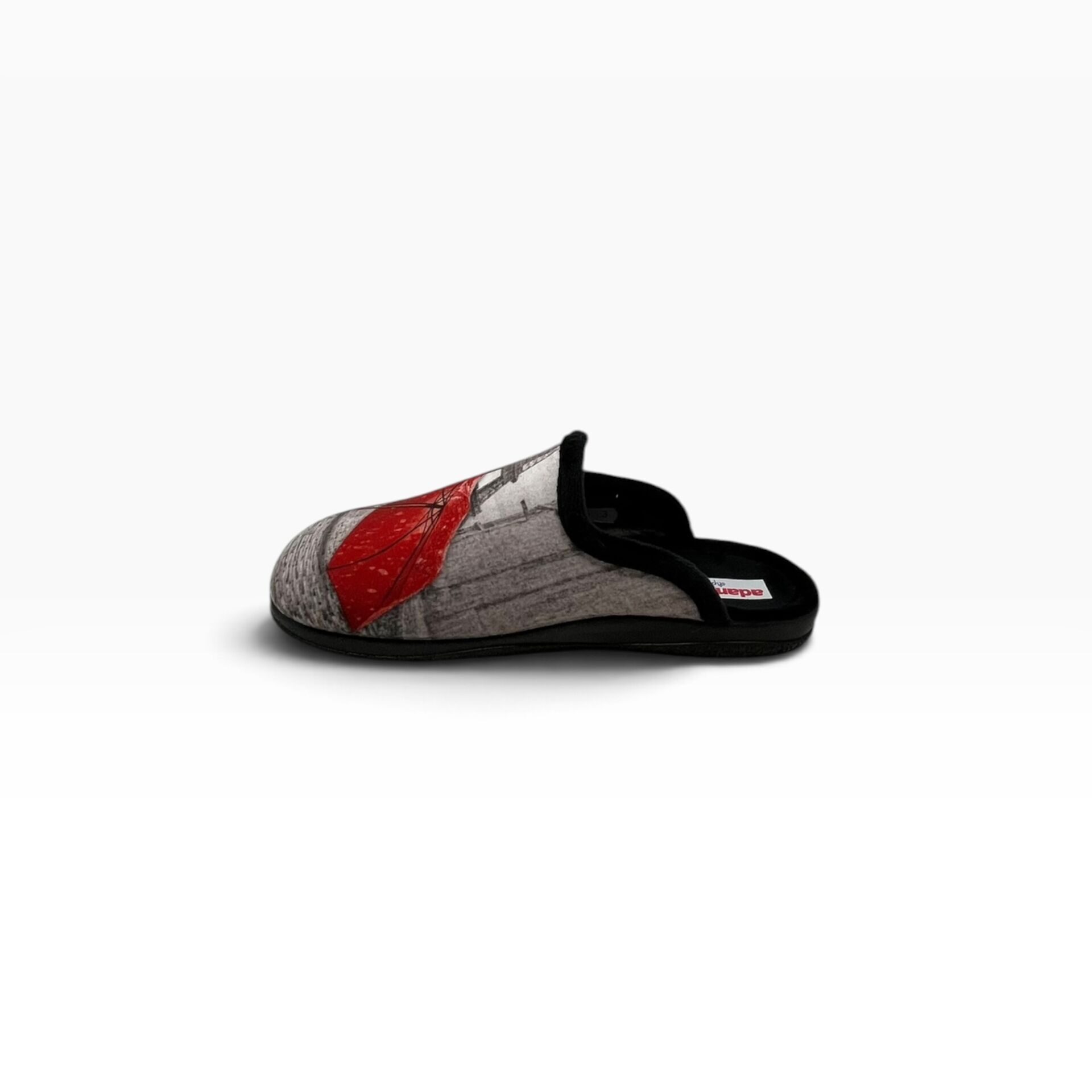 Γυναικείες χειμερινές παντόφλες adams shoes 624-26536 Black - Image 2