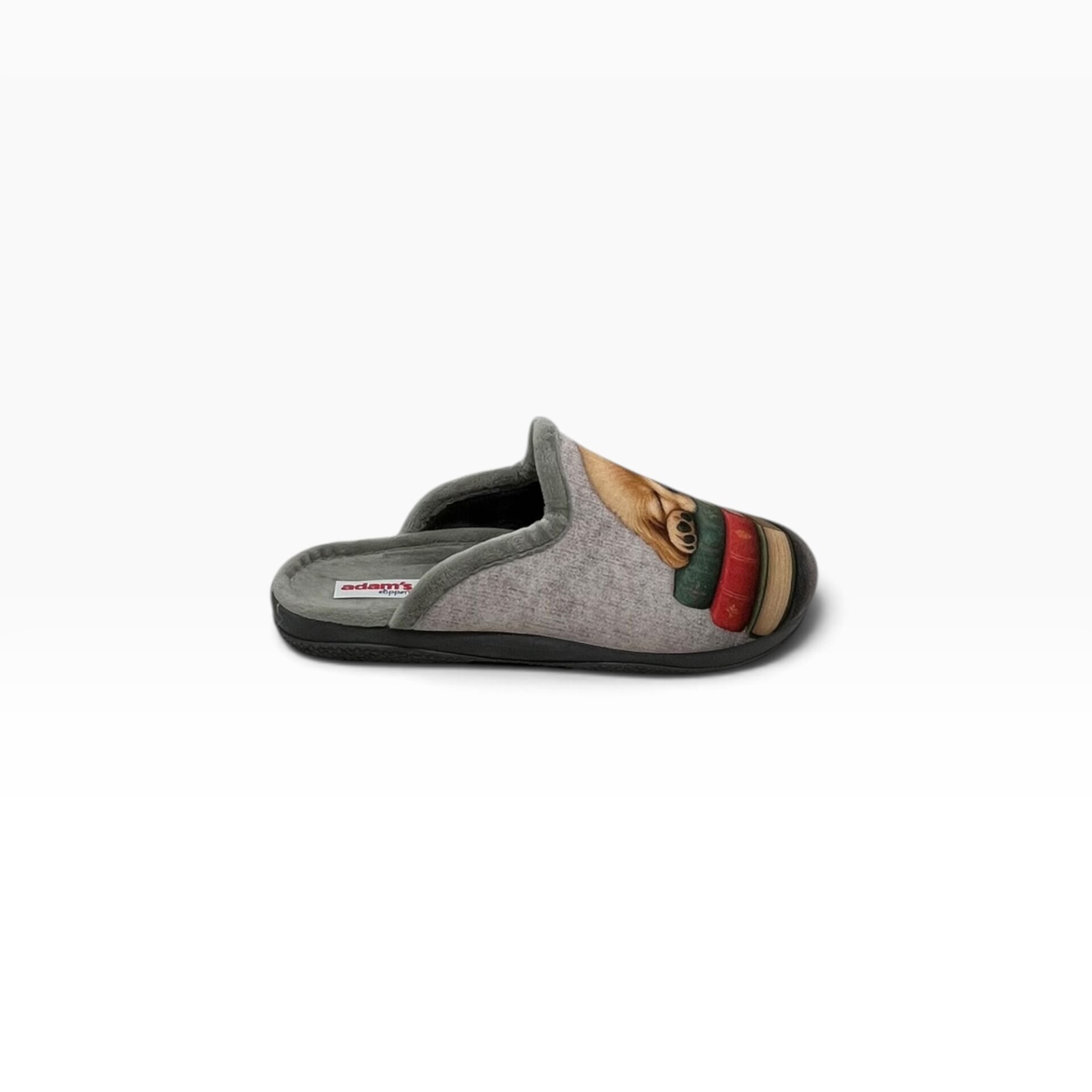 Γυναικείες χειμερινές παντόφλες adams shoes 624-26522 Gris - Image 3