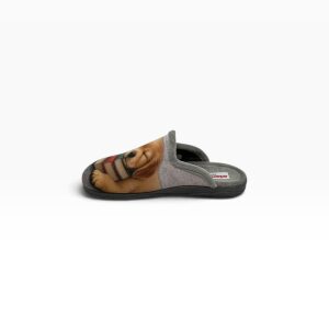 Γυναικείες χειμερινές παντόφλες adams shoes 624-26522 Gris - Image 2