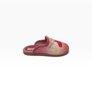 Γυναικείες χειμερινές παντόφλες adams shoes 624-26551 Salmon - Image 3