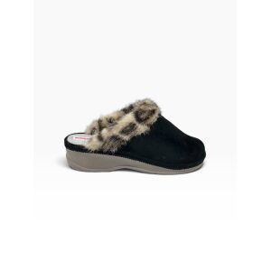 Γυναικείες χειμερινές παντόφλες adams shoes 754-26544 Black - Image 3