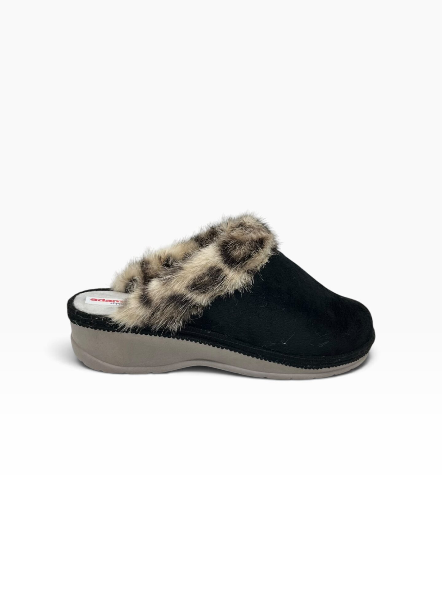 Γυναικείες χειμερινές παντόφλες adams shoes 754-26544 Black - Image 3