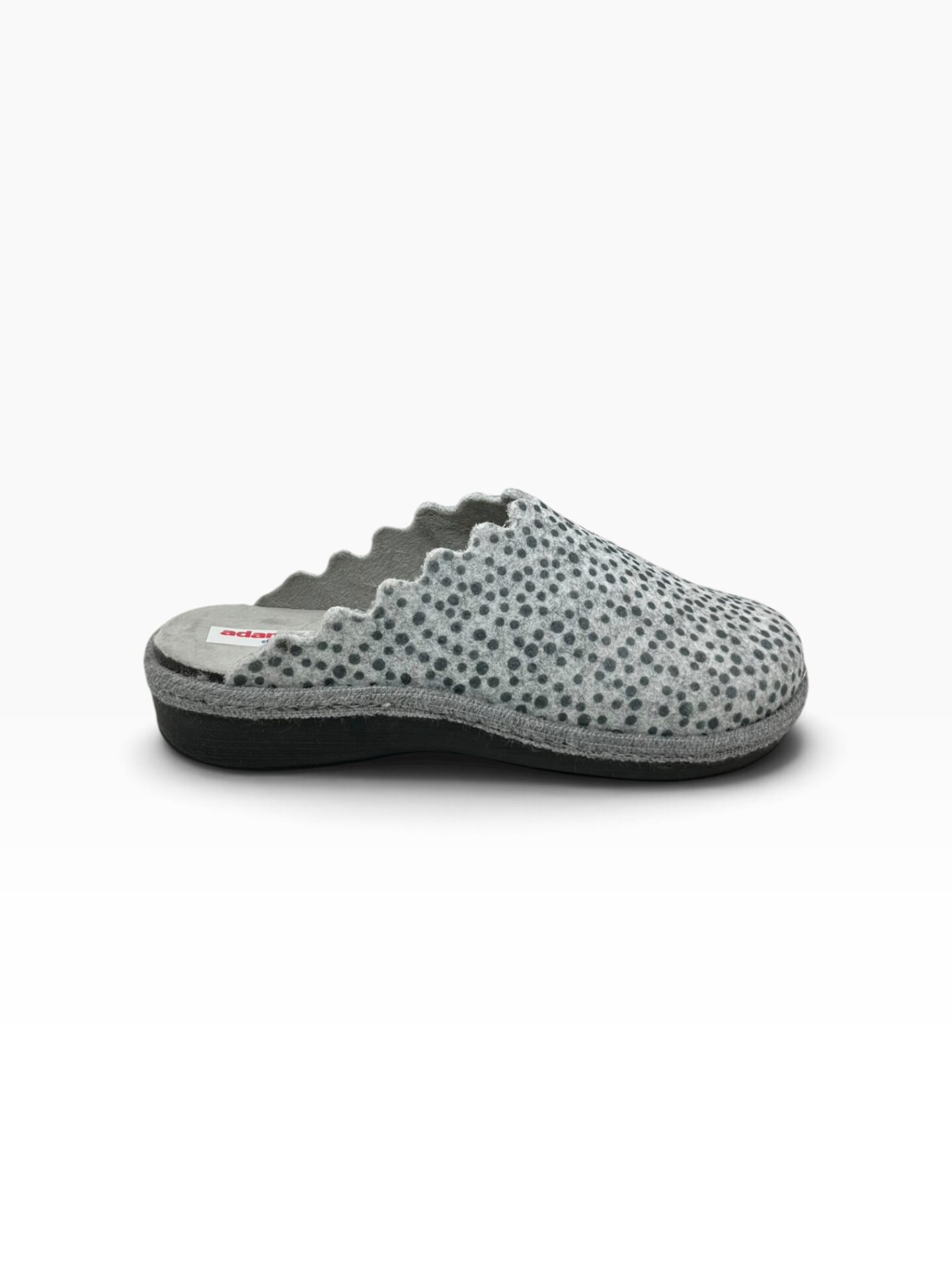Γυναικείες χειμερινές παντόφλες adams shoes 754-26512 Grey - Image 3