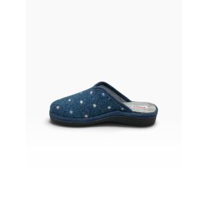 Γυναικείες χειμερινές παντόφλες adams shoes 754-26510 Blue - Image 3