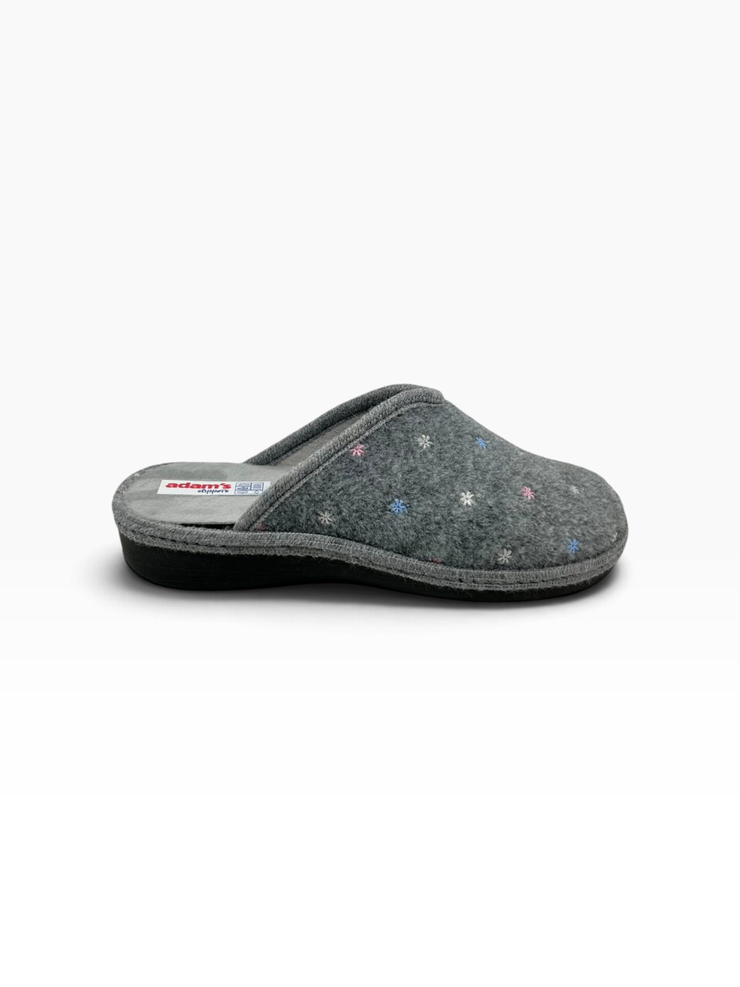 Γυναικείες χειμερινές παντόφλες adams shoes 754-26510 Grey - Image 3