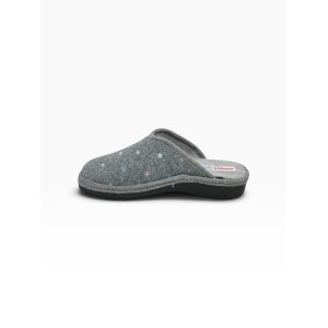 Γυναικείες χειμερινές παντόφλες adams shoes 754-26510 Grey - Image 2
