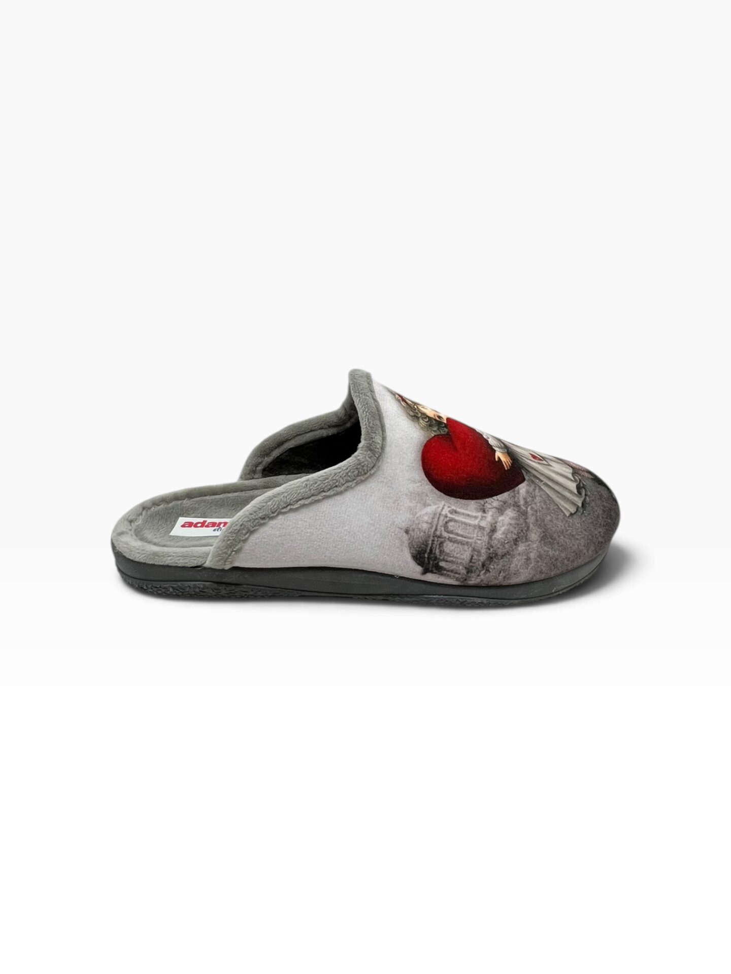 Γυναικείες χειμερινές παντόφλες adams shoes 624-26546 Gris - Image 3