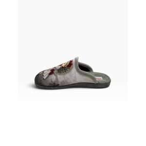 Γυναικείες χειμερινές παντόφλες adams shoes 624-26546 Gris - Image 4
