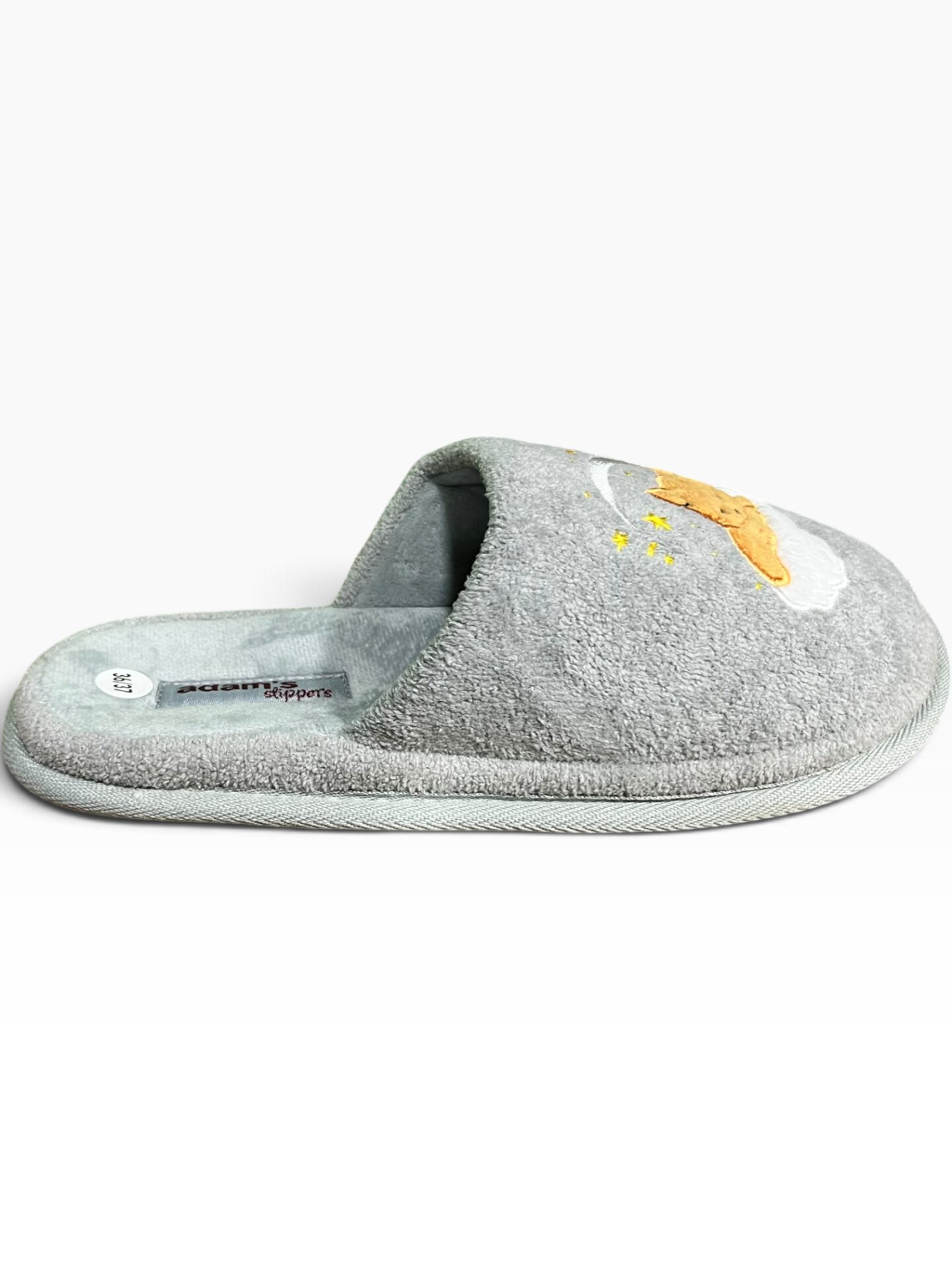 Γυναικείες χειμερινές παντόφλες adams shoes 896-26521 Grey - Image 3