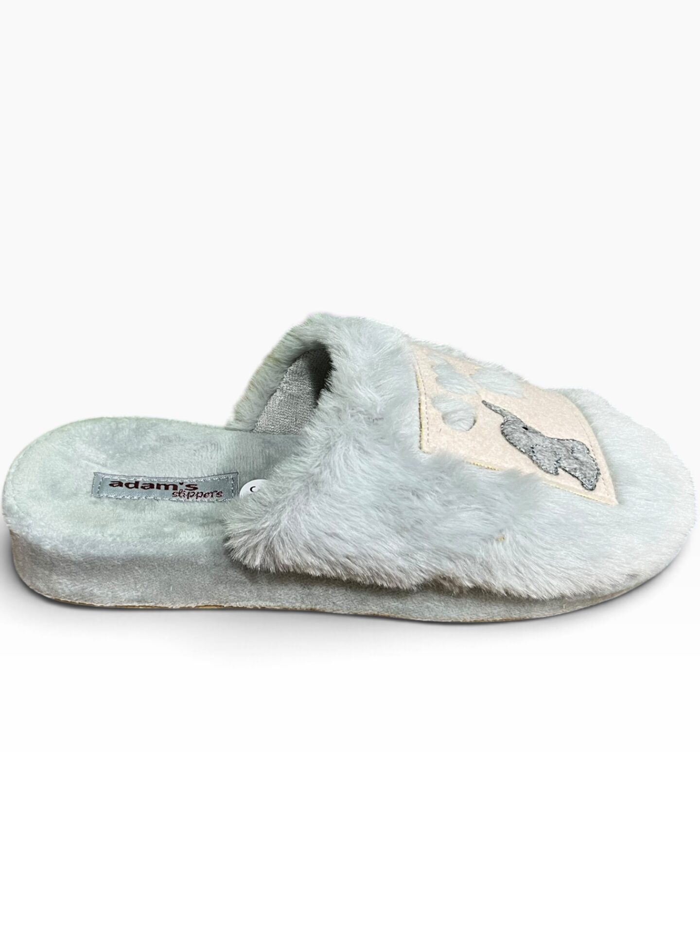 Γυναικείες χειμερινές παντόφλες adams shoes 895-26516 Grey - Image 3