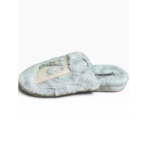 Γυναικείες χειμερινές παντόφλες adams shoes 895-26516 Grey - Image 2