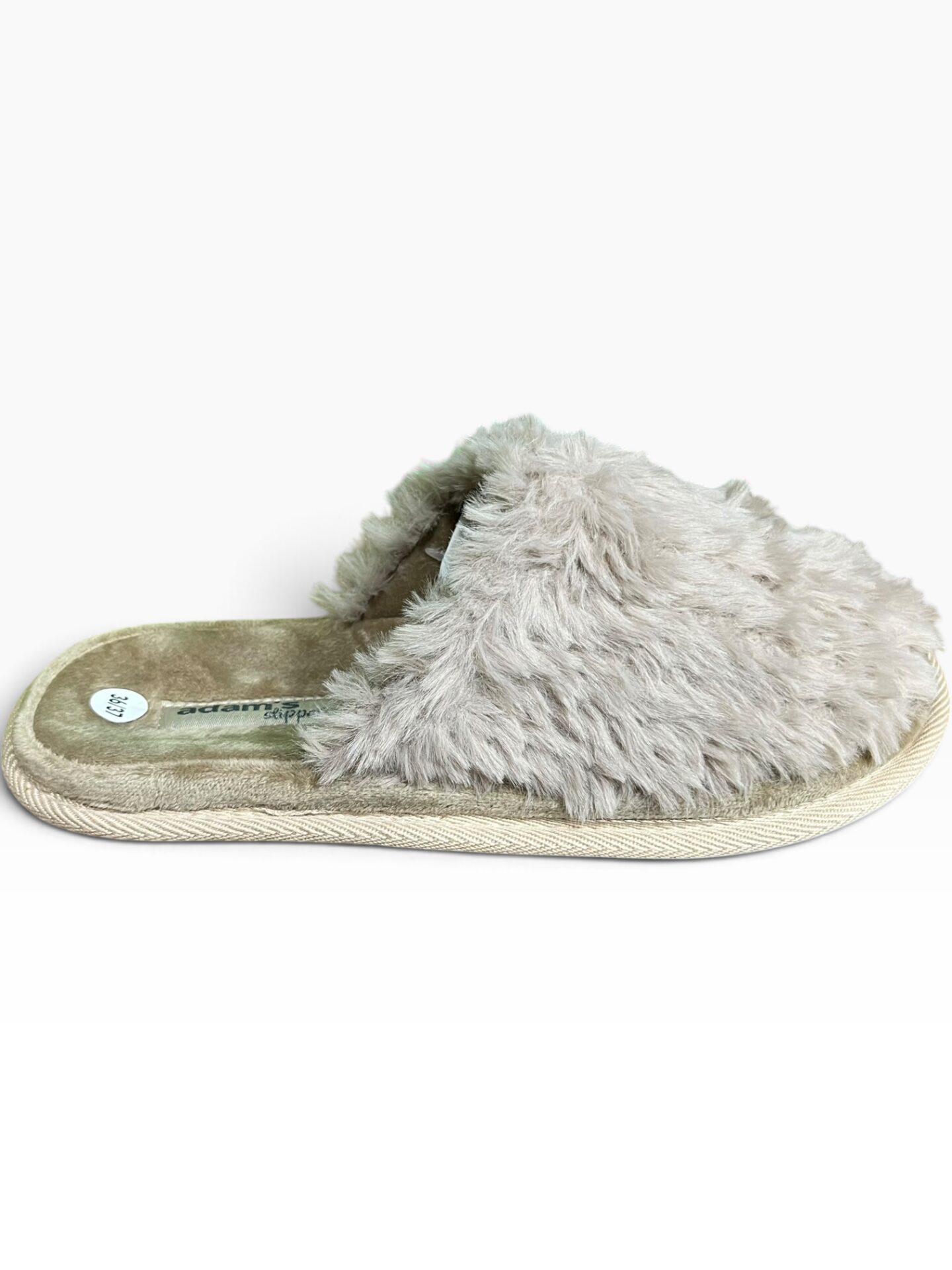 Γυναικείες χειμερινές παντόφλες adams shoes 896-26523 Beige - Image 3