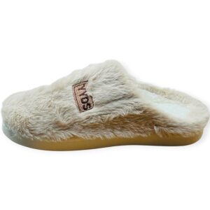 Γυναικεία χειμερινή παντόφλα Dicas DC2620 Beige - Image 3