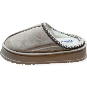 Γυναικείες χειμερινές παντόφλες Dicas DC2605 Beige - Image 3