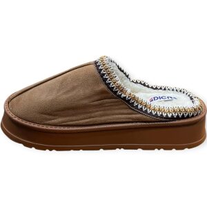 Γυναικείες χειμερινές παντόφλες Dicas DC2605 Camel - Image 3