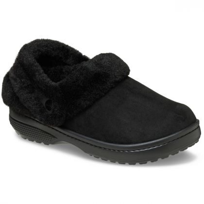 Crocs Παντόφλες Χειμερινές Unfurgtble Vegan Suede Clog 212106-001 Black - Image 4