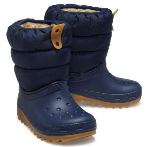 Παιδικά γαλότσάκια Crocs Kids Classic Neo Puff Boot 207684-4PQ Navy - Image 5