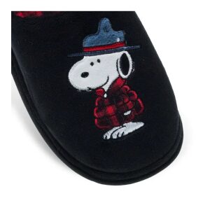 Ανδρικές χειμερινές παντόφλες Peanuts By Parex 10134016.B Black - Image 2