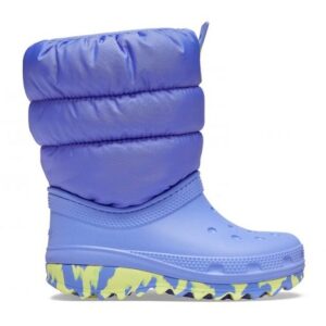 Παιδικά γαλότσάκια κορίτσι Crocs Kids Classic Neo Puff Boot 207683-5PY-VIOLA