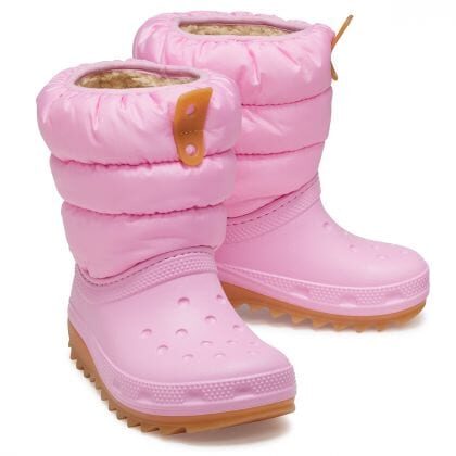 Crocs Kids Classic Παιδικά γαλοτσάκια Neo Puff Boot 207683-6XQ Pink - Image 4