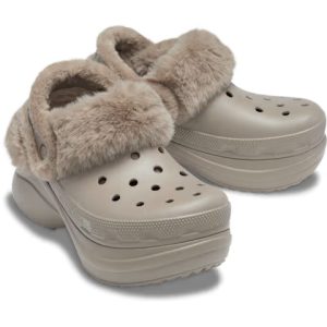 Crocs Clog Bae Lined Platform 211753-195 Mushroom. - Image 5