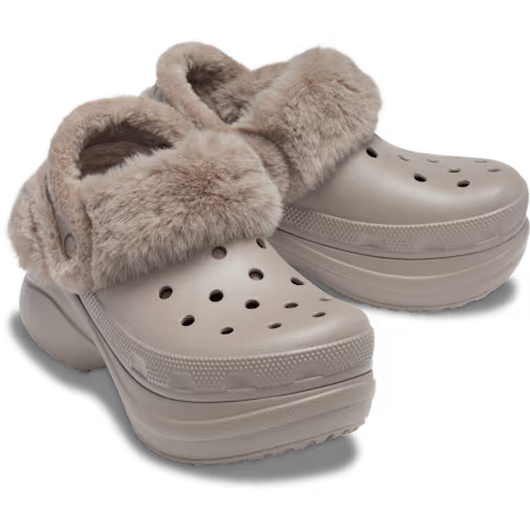 Crocs Clog Bae Lined Platform 211753-195 Mushroom - Image 2