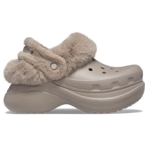 Crocs Clog Bae Lined Platform 211753-195 Mushroom