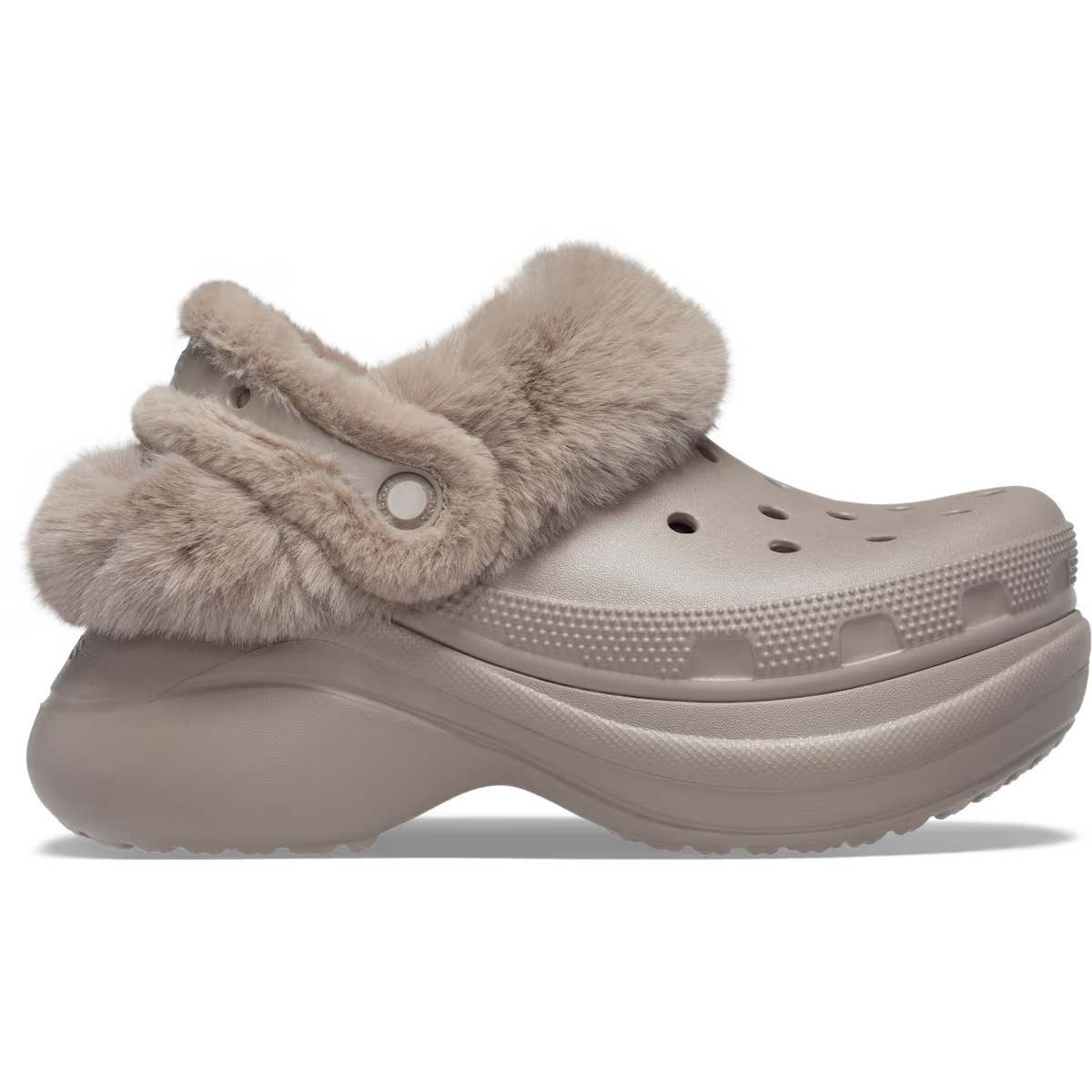 Crocs Clog Bae Lined Platform 211753-195 Mushroom