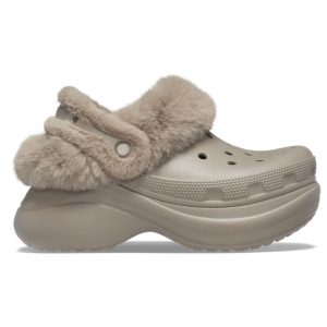 Crocs Clog Bae Lined Platform 211753-195 Mushroom. - Image 2